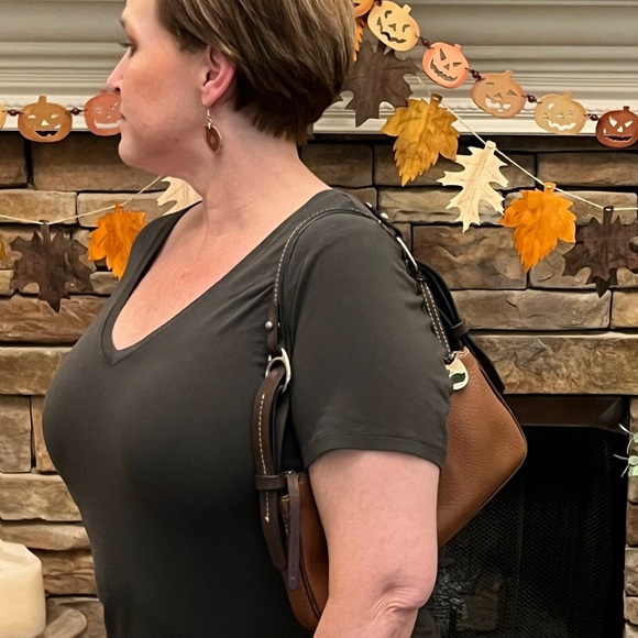 Dooney & Bourke All Weather Leather Petite Should Bag - Picture 10 of 11